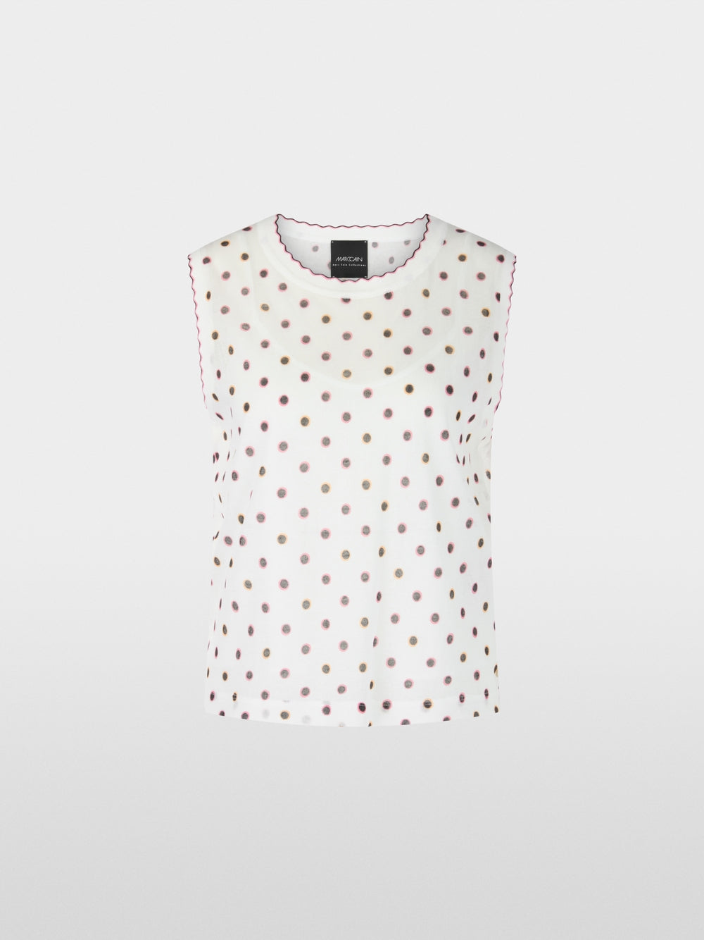 Knitted in Germany Top with Polka Dots