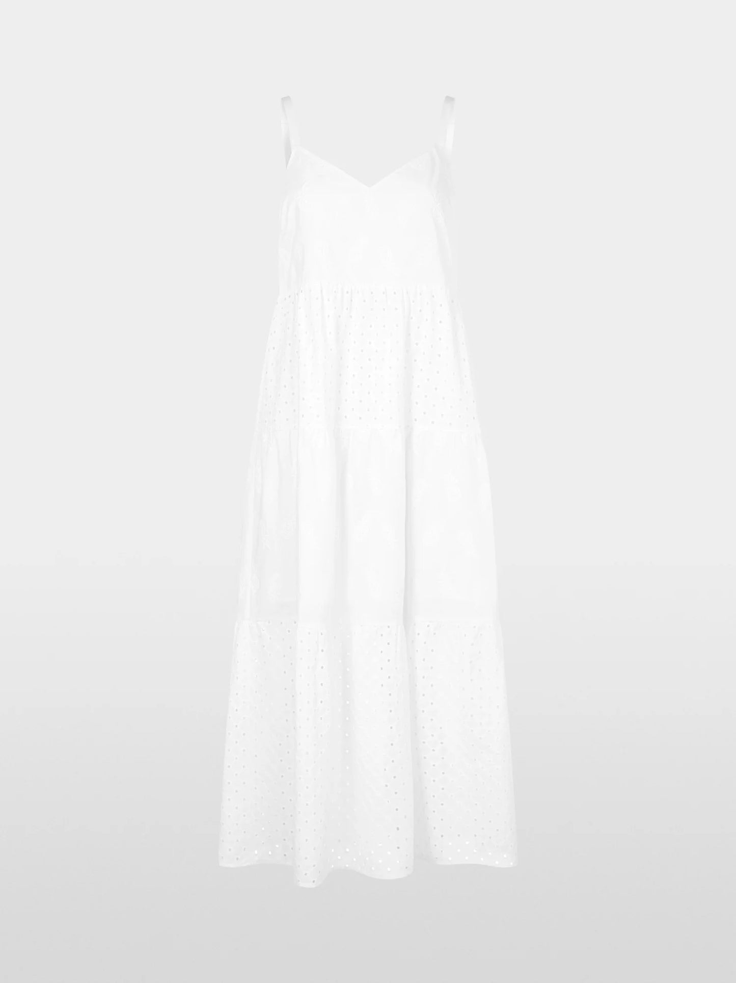 Strap dress with V-neck