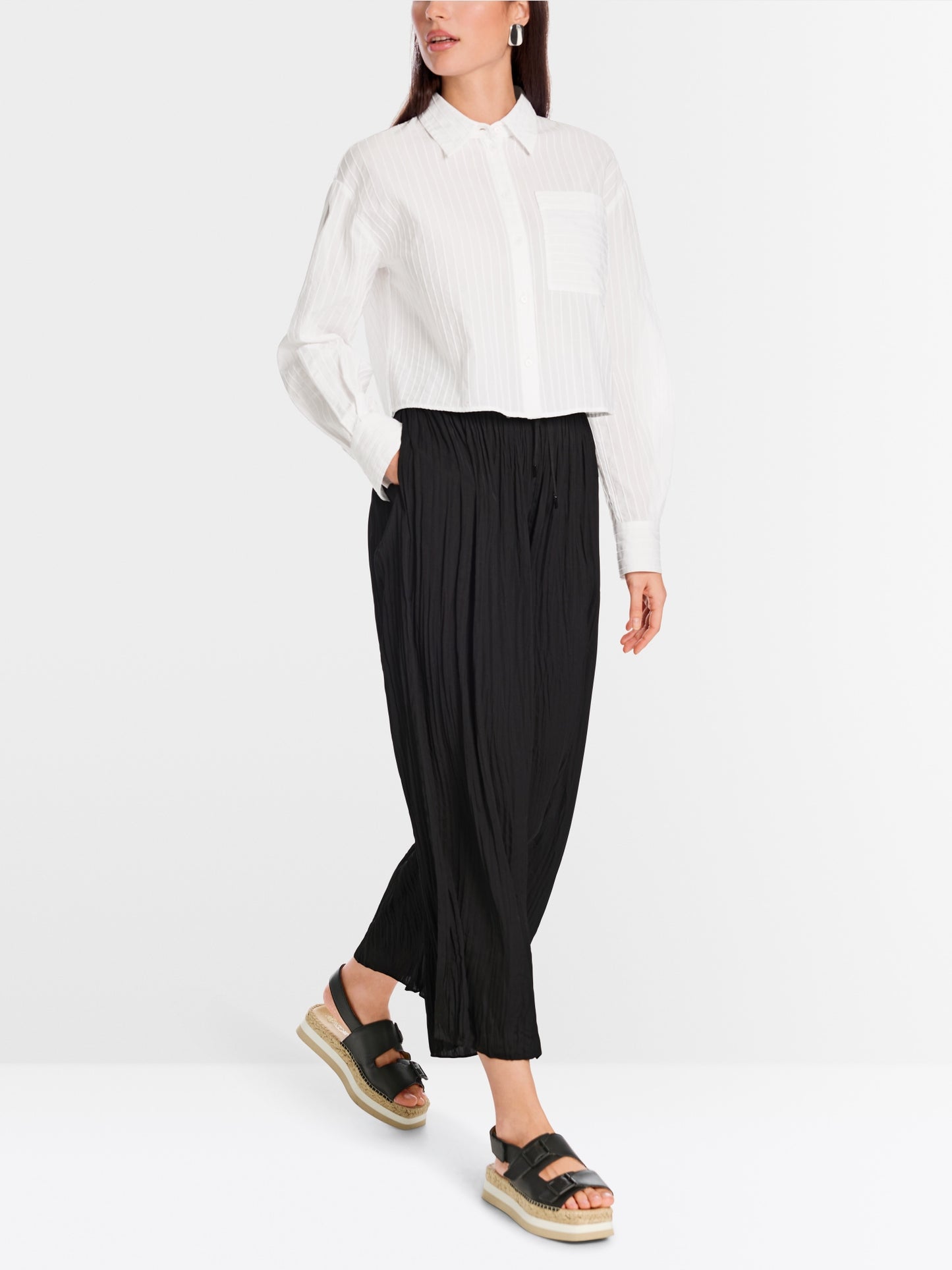 WOLIN Rethink Together pleated trouers