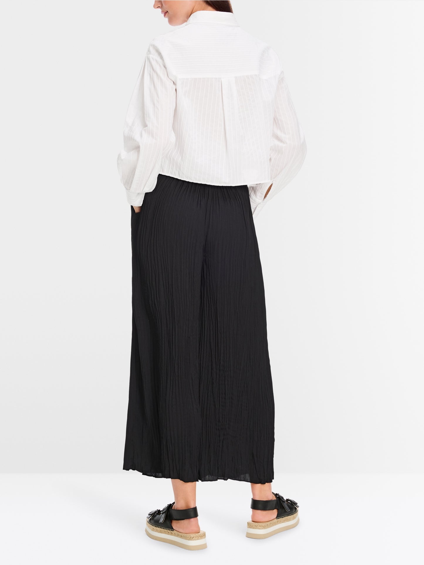 WOLIN Rethink Together pleated trouers