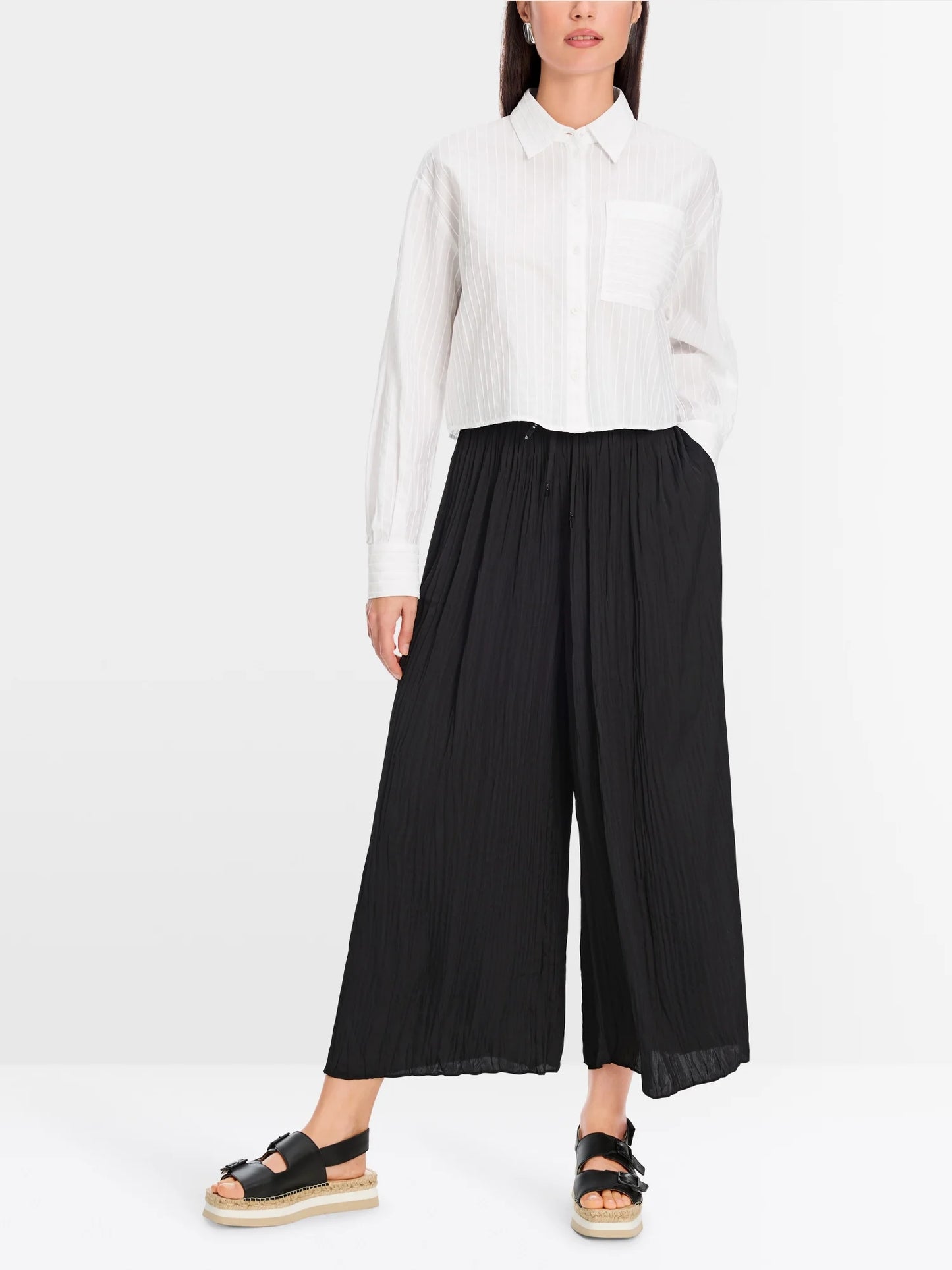 WOLIN Rethink Together pleated trouers