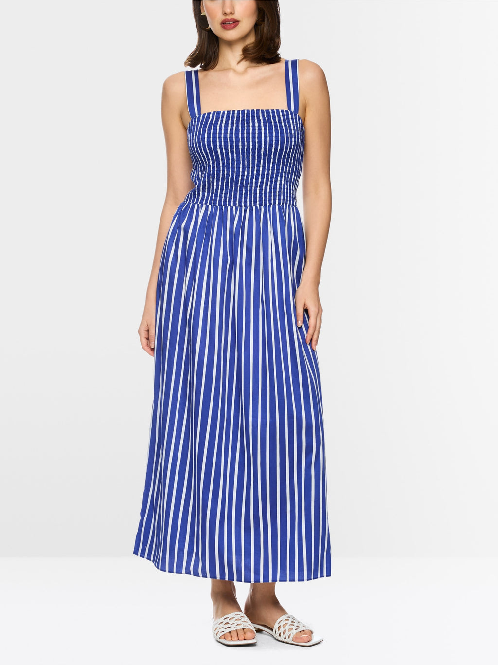 Maxi dress with smocked top