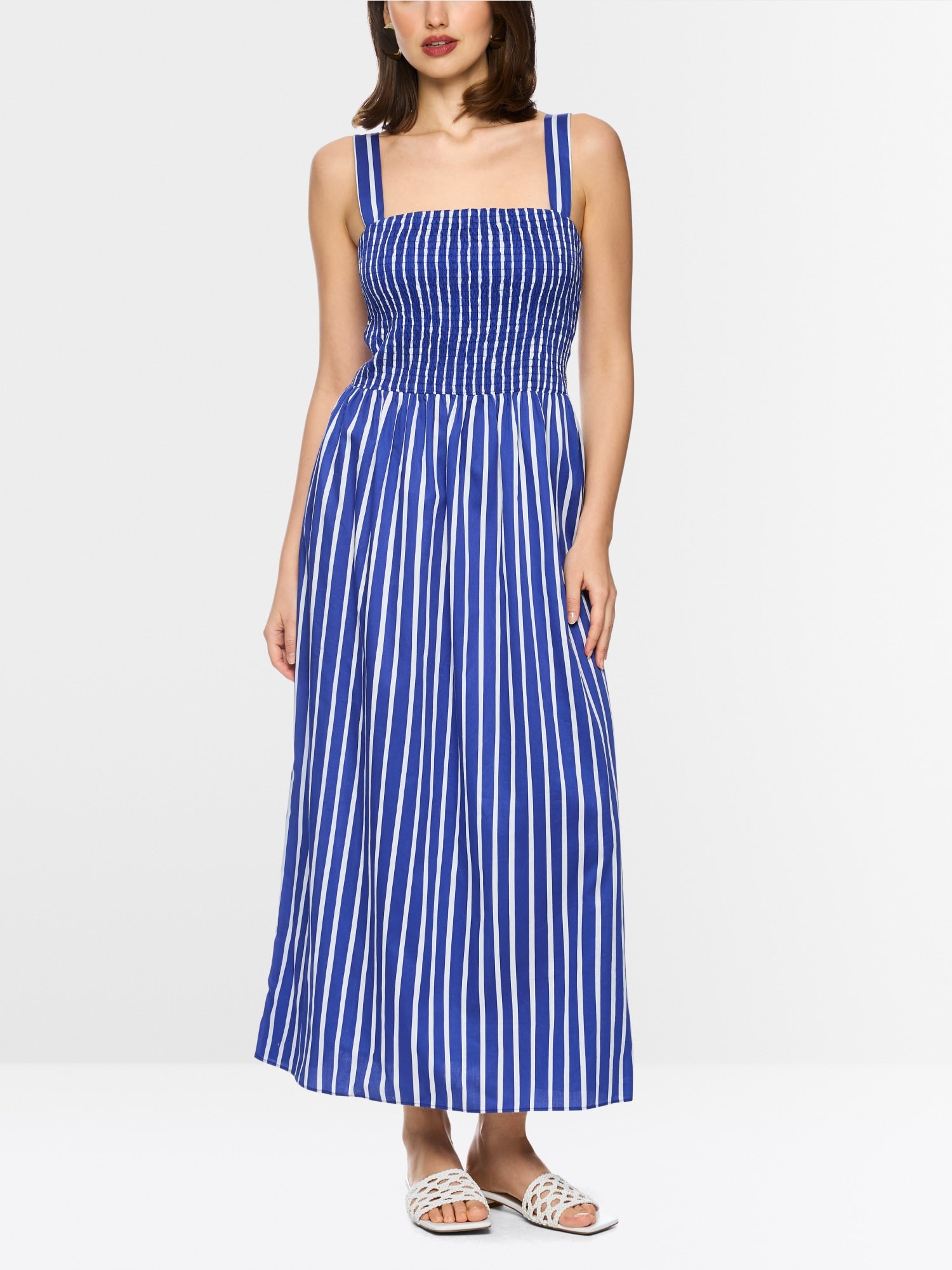Maxi dress with smocked top