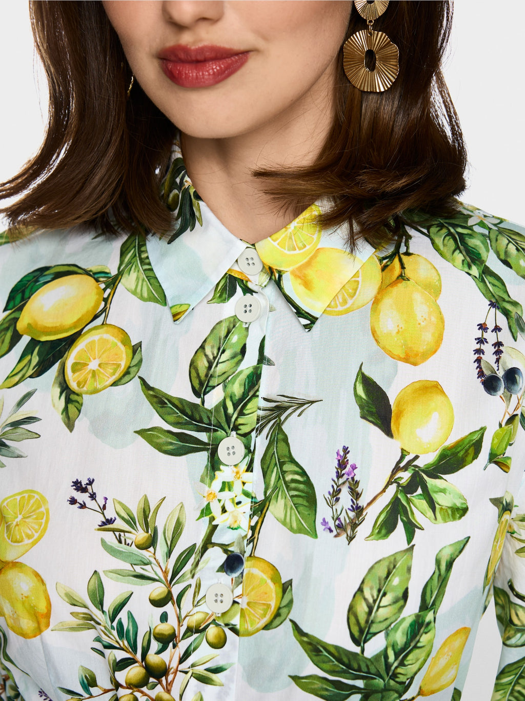 Midi cotton print dress