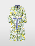 Midi cotton print dress
