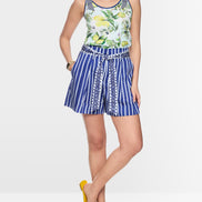 WARANGAL striped shorts with belt