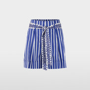 WARANGAL striped shorts with belt