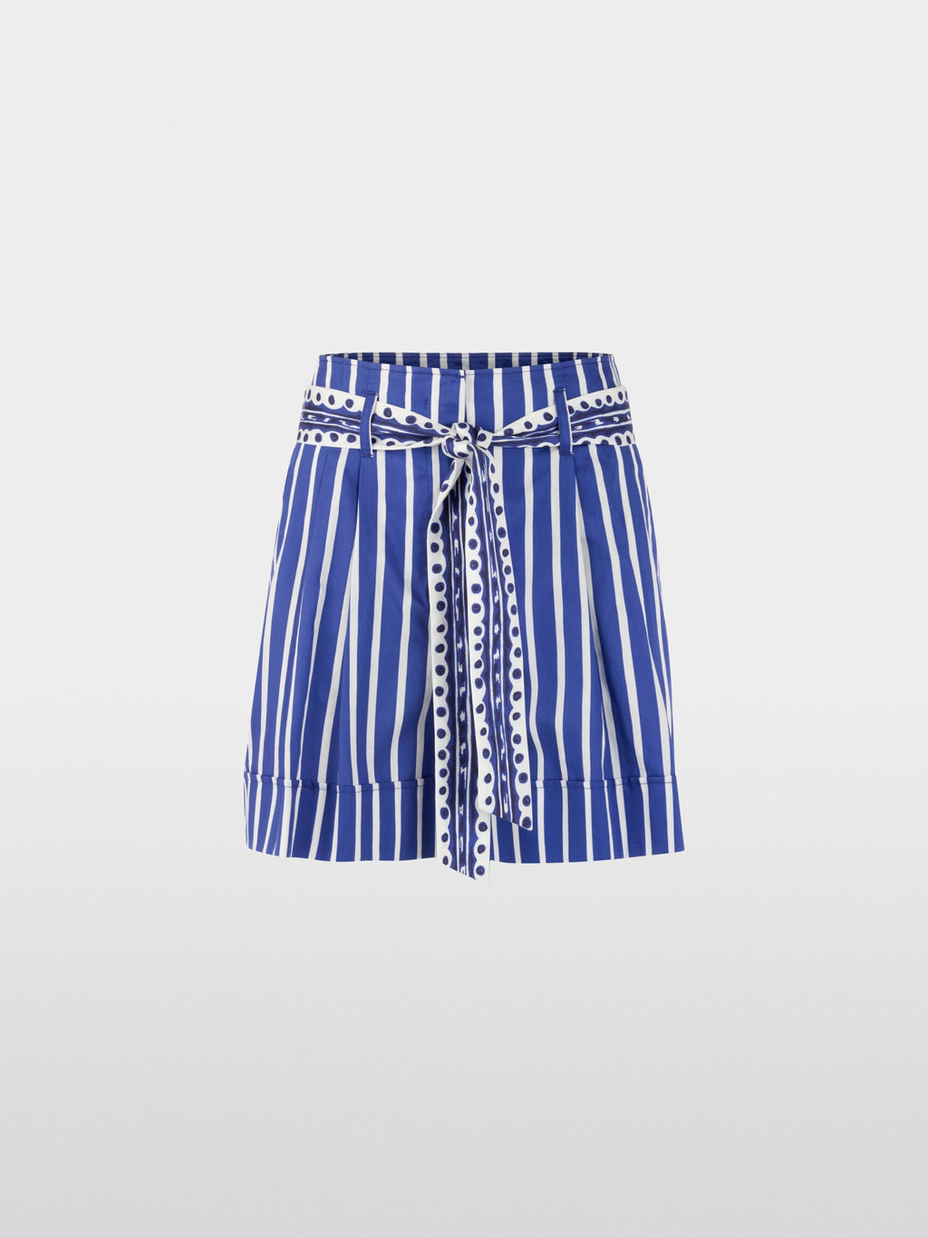 WARANGAL striped shorts with belt