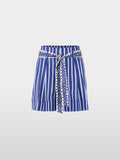 WARANGAL striped shorts with belt