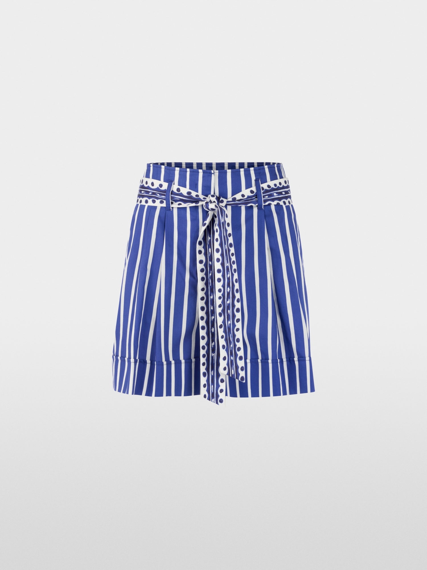 WARANGAL striped shorts with belt