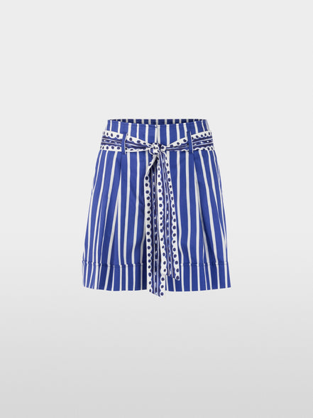 WARANGAL striped shorts with belt