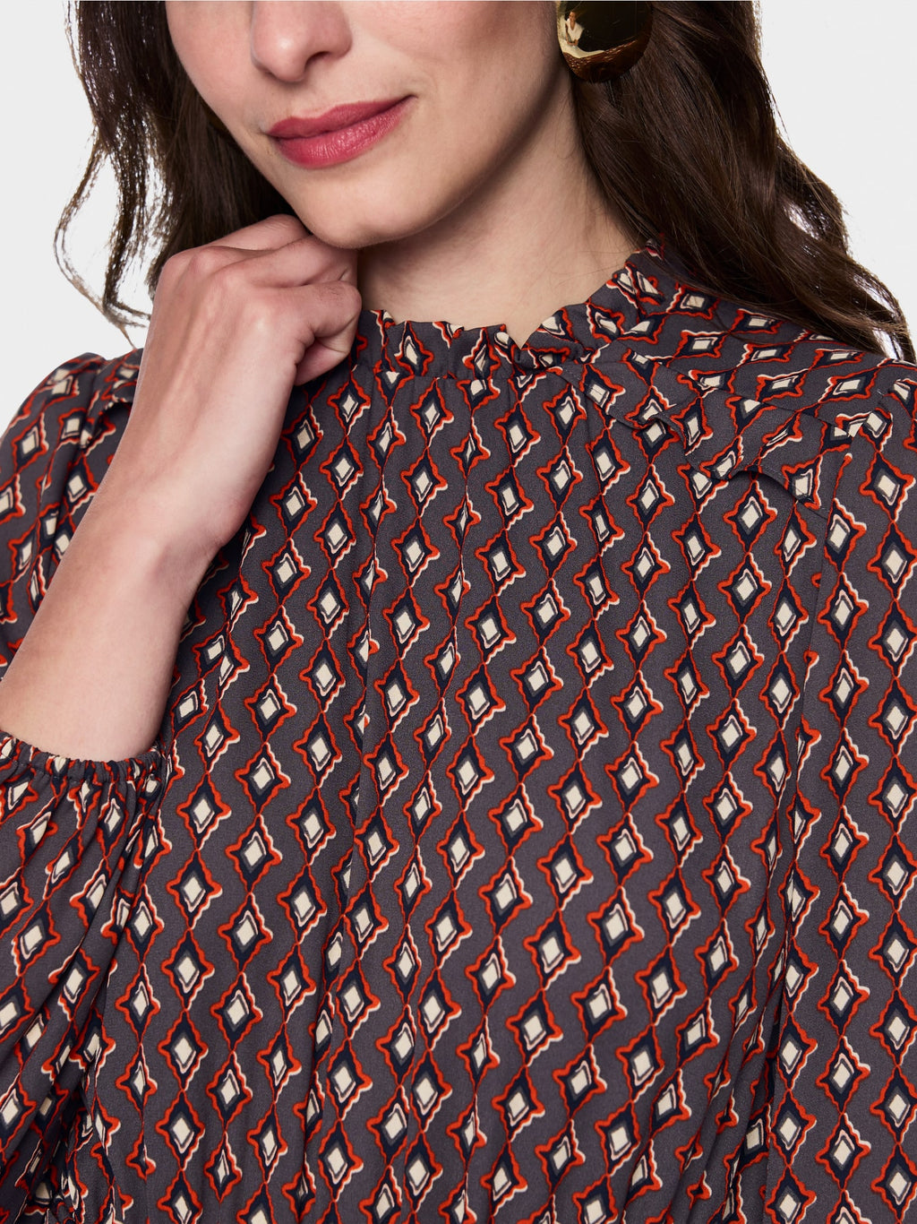 Dress with pattern ‘Rethink Together’