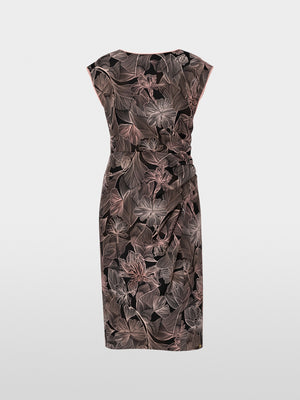 Elegant cocktail dress with floral print