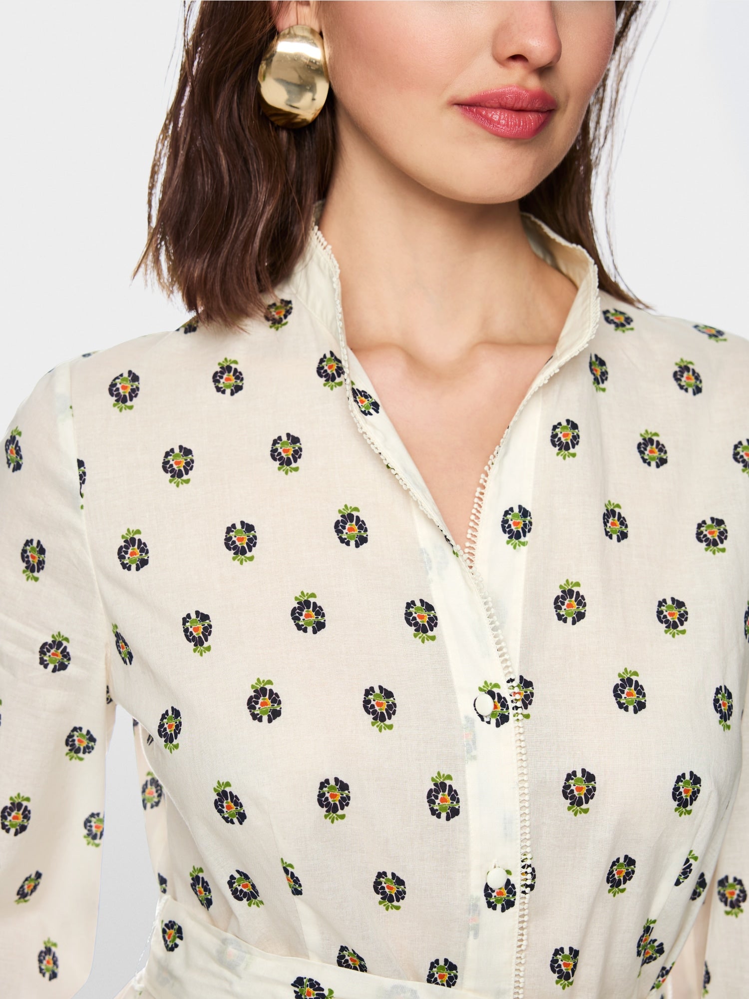 Printed cotton dress