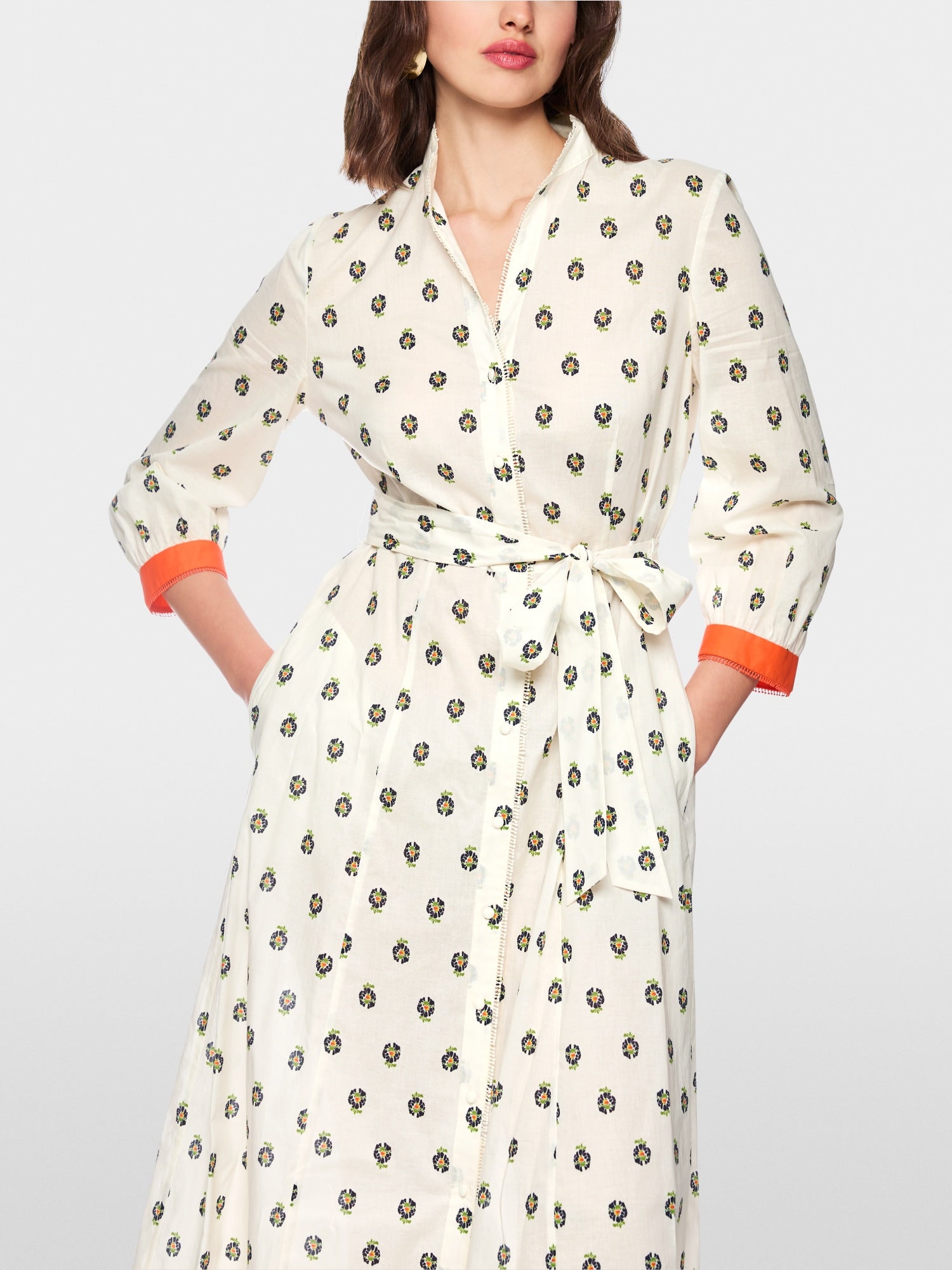 Printed cotton dress