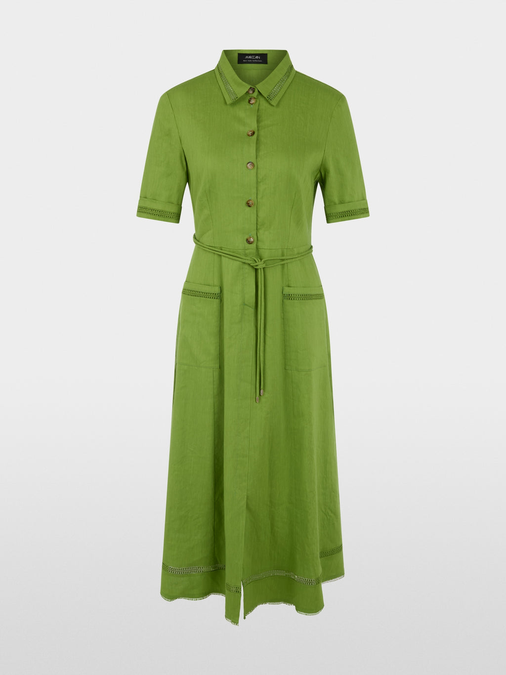 Linen blend mini dress