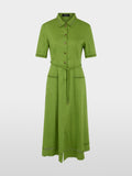 Linen blend mini dress