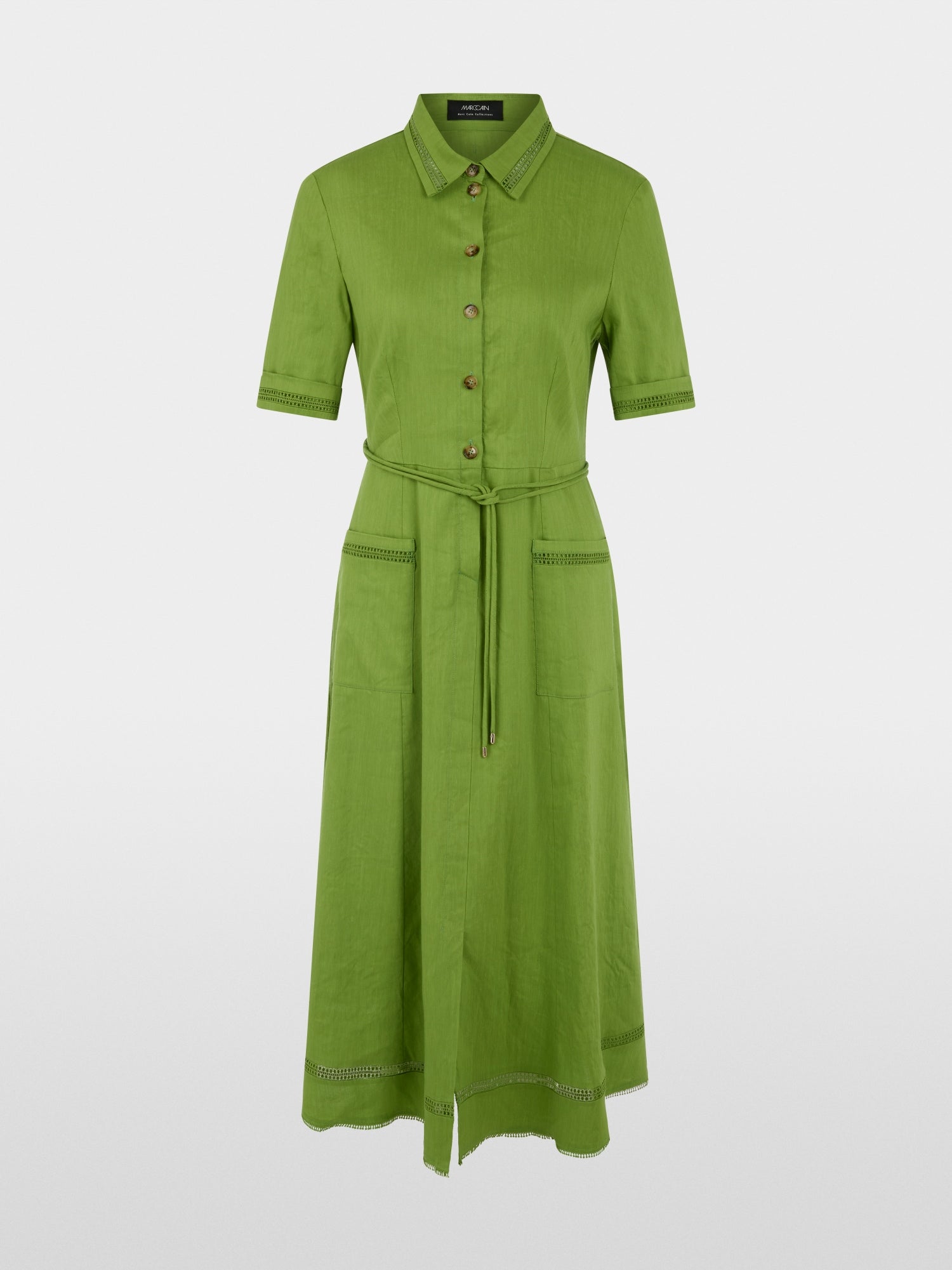 Linen blend mini dress