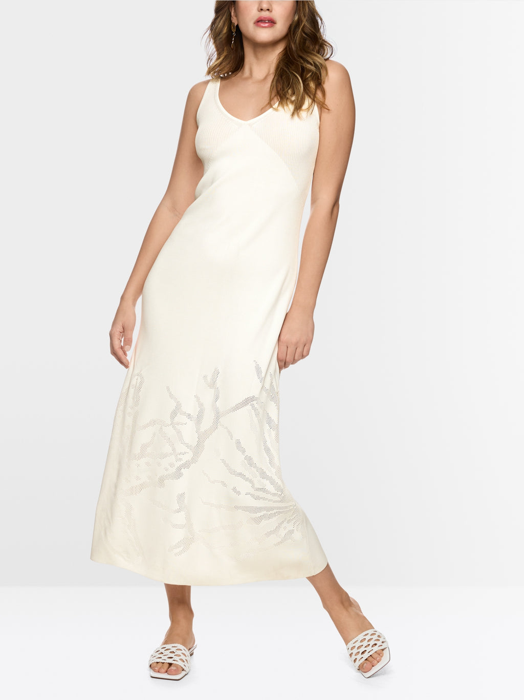Fine-knit maxi dress in viscose