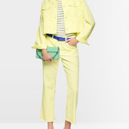Short stretch cotton denim jacket