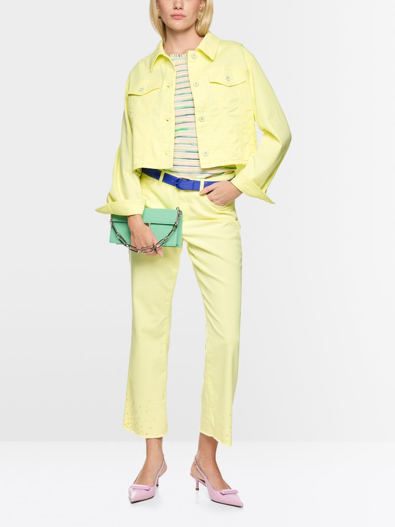 Short stretch cotton denim jacket