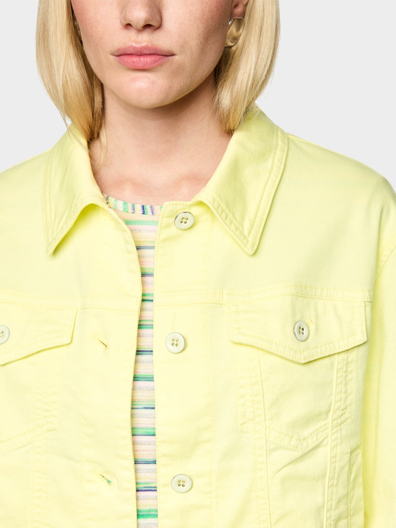 Short stretch cotton denim jacket