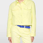Short stretch cotton denim jacket