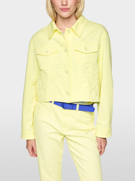 Short stretch cotton denim jacket