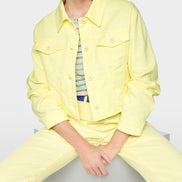 Short stretch cotton denim jacket