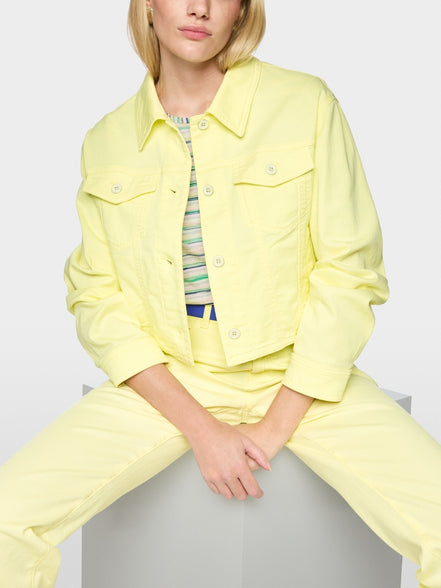 Short stretch cotton denim jacket