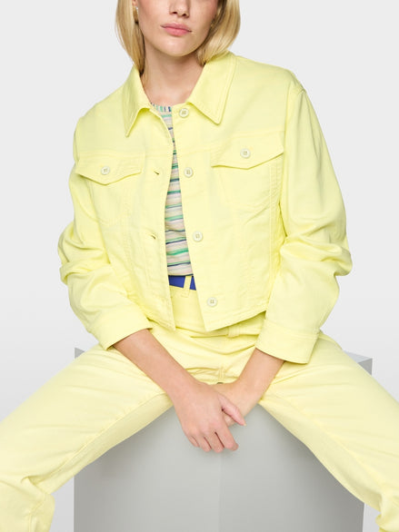 Short stretch cotton denim jacket