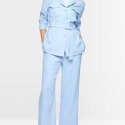 Caban jacket with belt