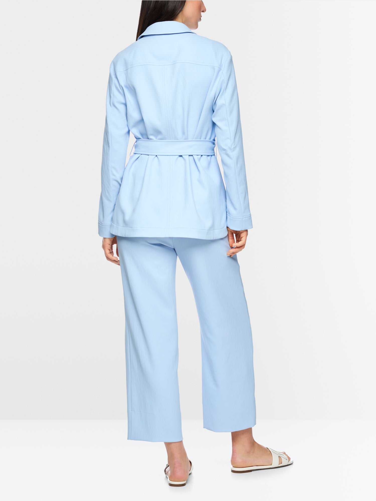 Caban jacket with belt