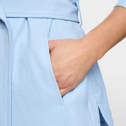 Caban jacket with belt