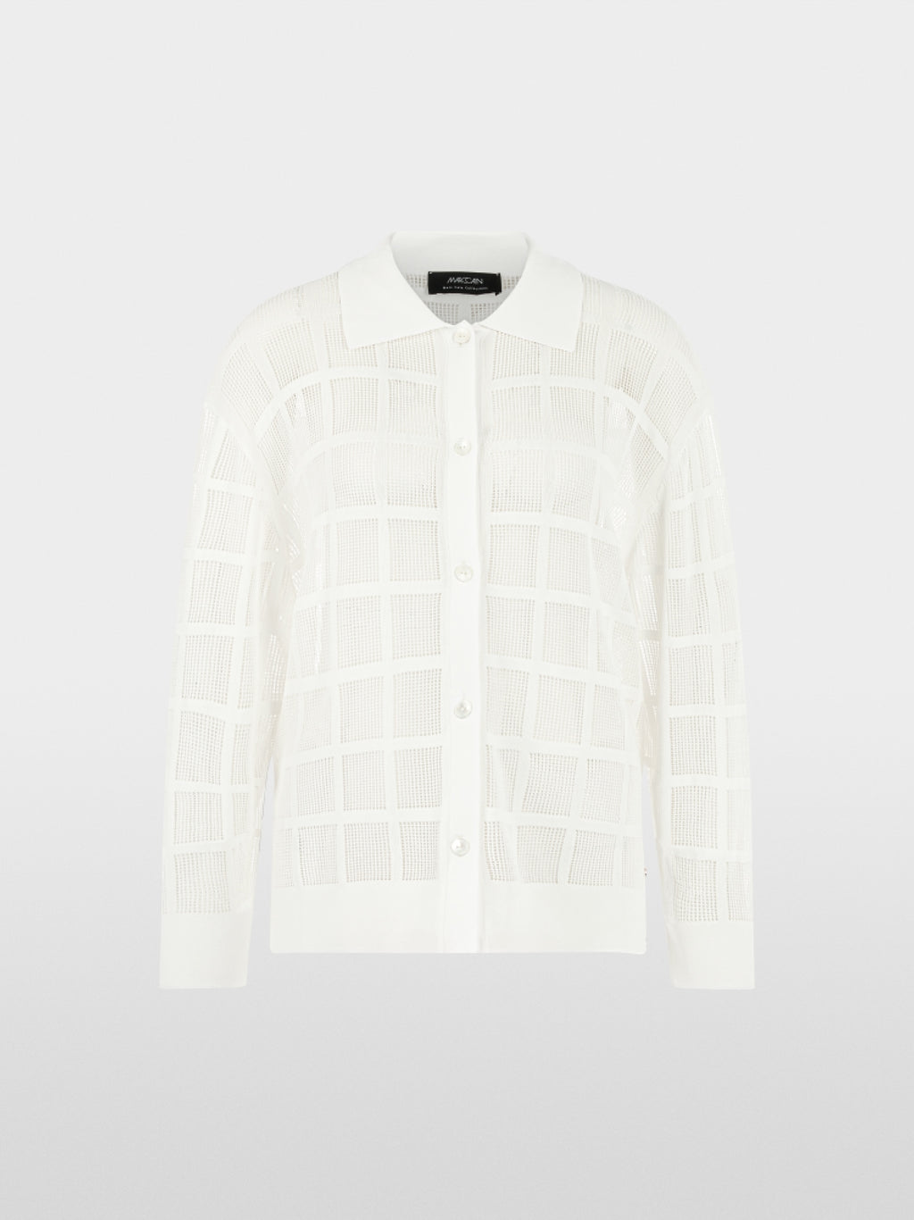 Cardigan with openwork pattern