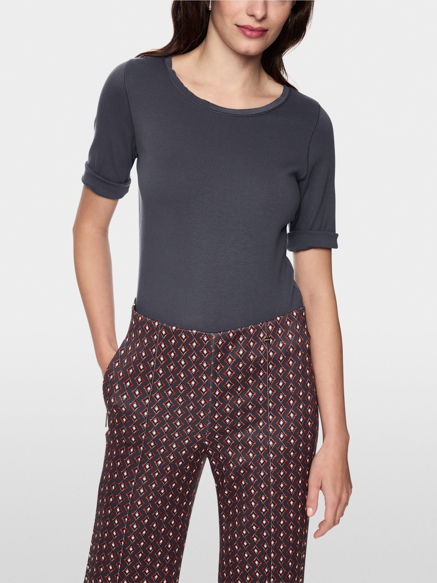 Stretch cotton shirt