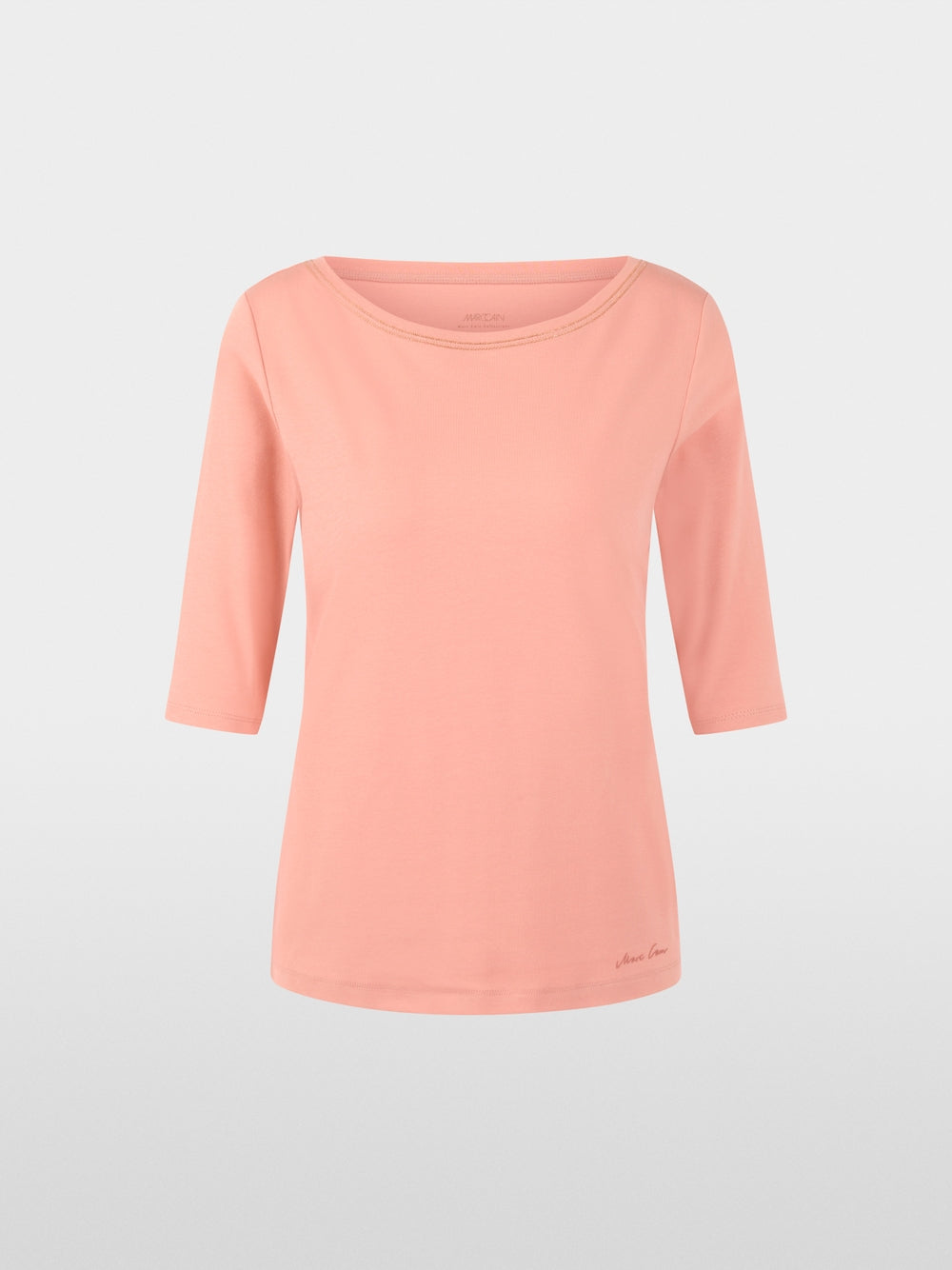 Half-sleeved T-shirt with ribbon details