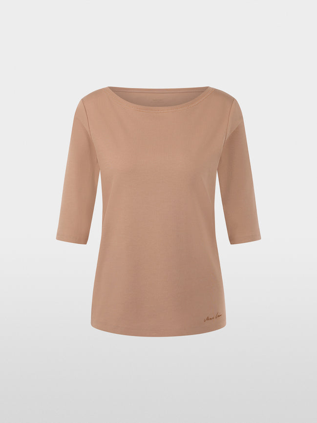 Half-sleeved T-shirt with ribbon details