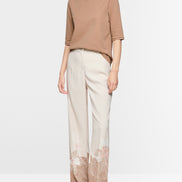 Half-sleeved T-shirt with ribbon details