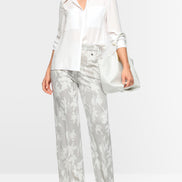 Casual blouse with concealed buttoning