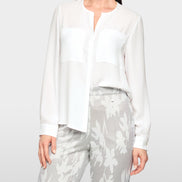 Casual blouse with concealed buttoning