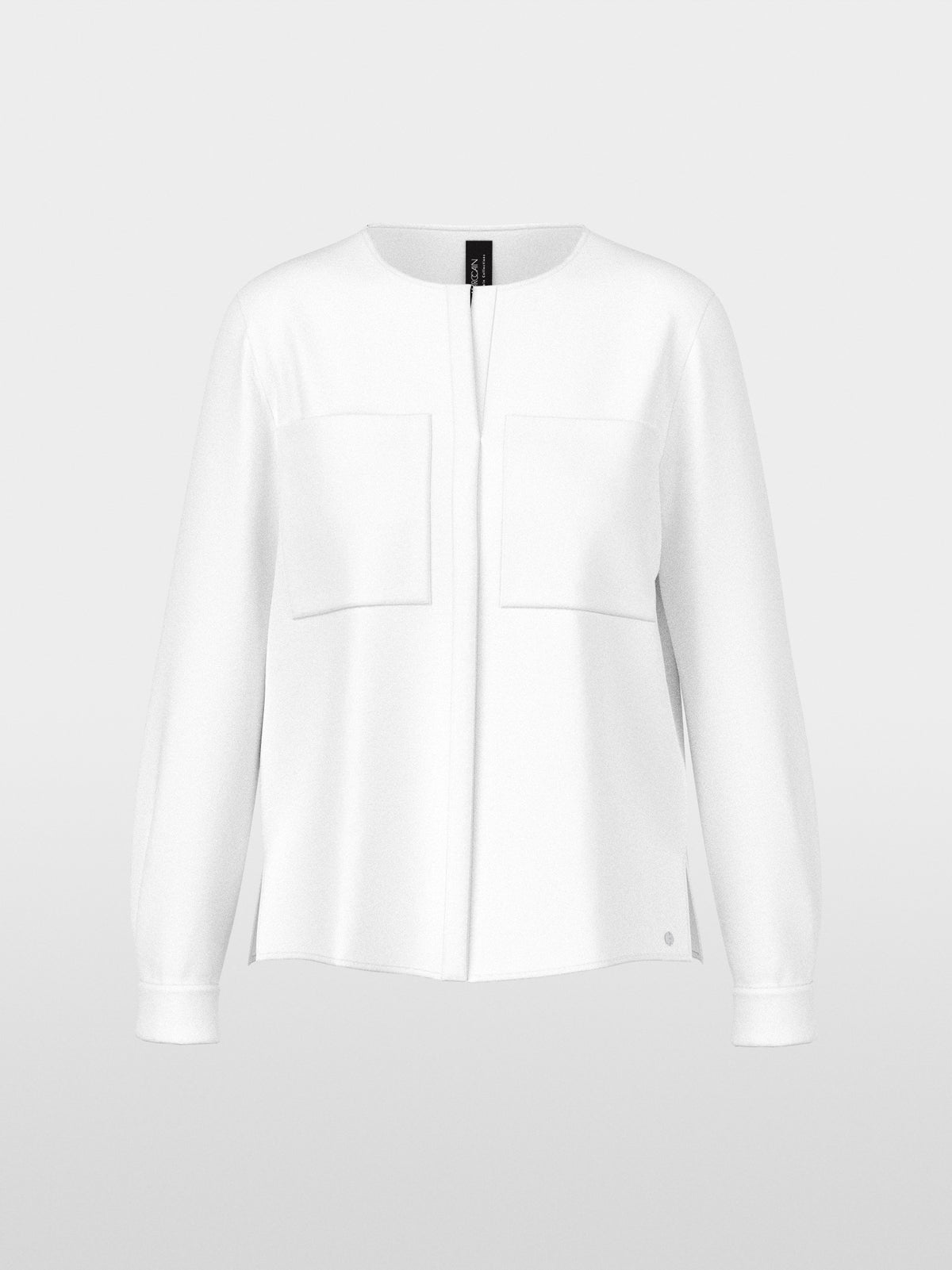 Casual blouse with concealed buttoning