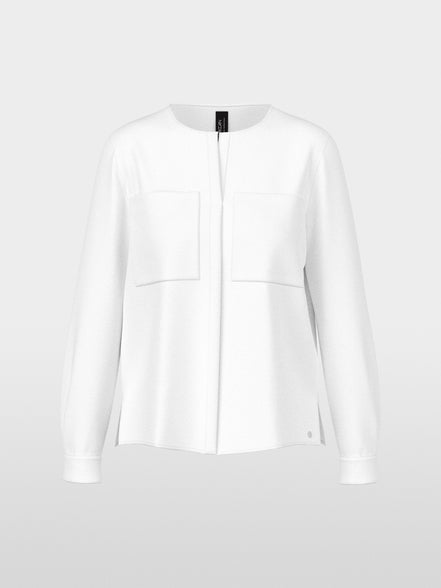 Casual blouse with concealed buttoning