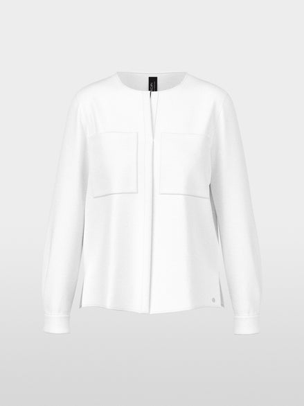 Casual blouse with concealed buttoning