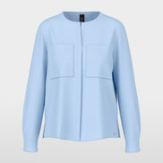 Casual blouse with concealed buttoning
