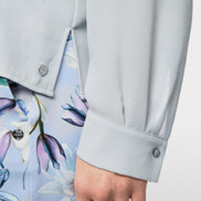 Casual blouse with concealed buttoning