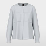 Casual blouse with concealed buttoning