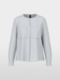 Casual blouse with concealed buttoning