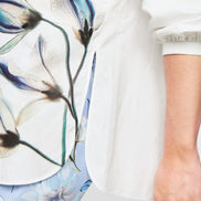 Long blouse with lily print