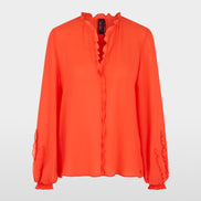 Feminine blouse with ruffle